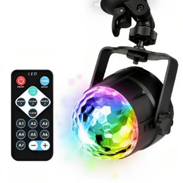 Diskolys til vægmontering inkl USB ledning