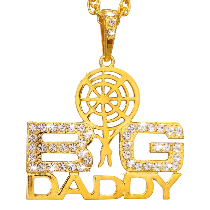 Big Daddy guld halskæde - 65 cm