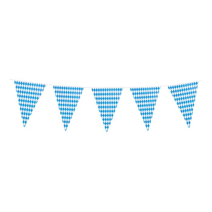 Oktoberfest guirlande m. flag - 10 meter