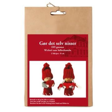 DIY gør det selv nisser dreng og pige 2x Det Gamle Apotek