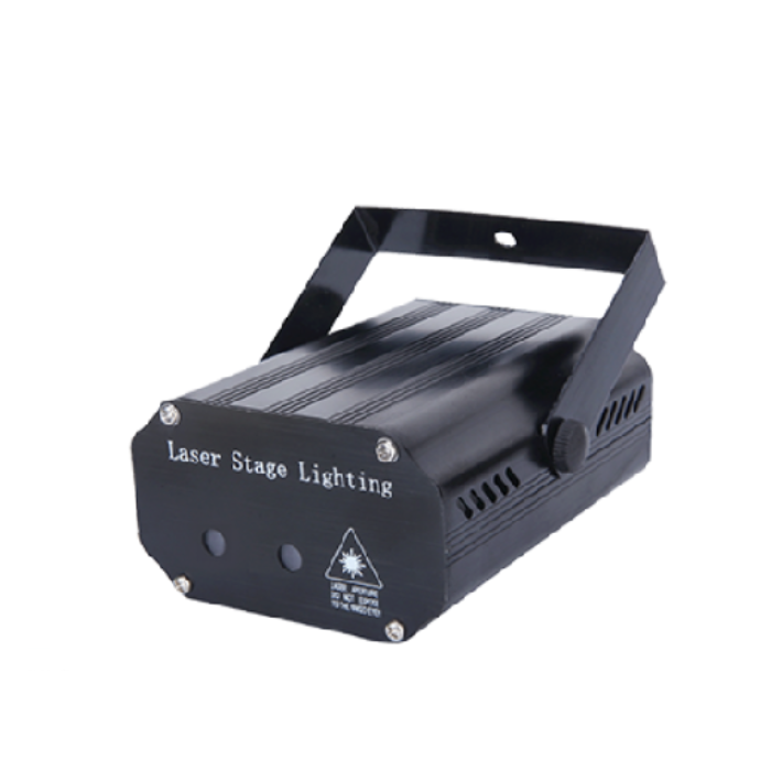 Mini laser lampe med rød og grøn lys