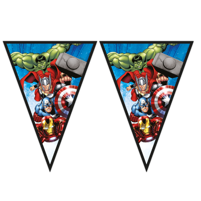 Avengers flagranke med 9 flag