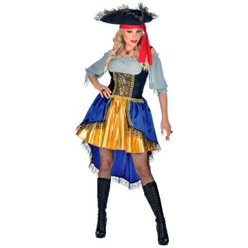 Piratkaptajn kjole kostume til damer