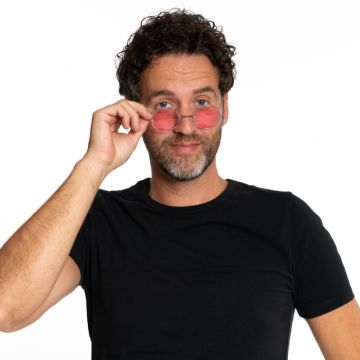 Runde Lennon solbriller pink