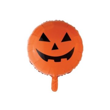 Smilende græskar folieballon - 45 cm
