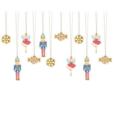 Gavemærker med nøddeknækker motiver 12x