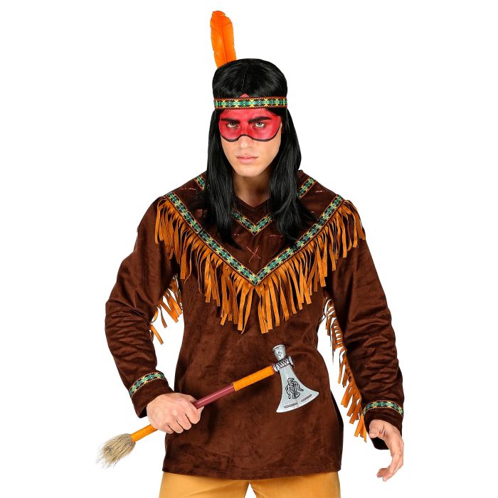 Indianerkostume med frynser og pandebånd