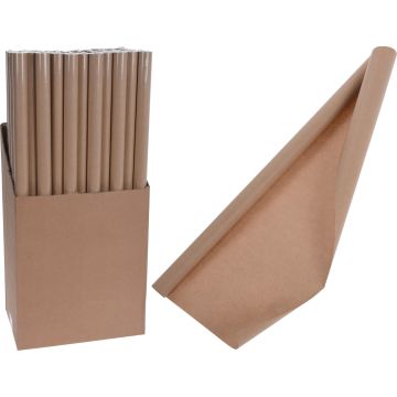 Kraftpapir gavepapir brun 70x300 cm