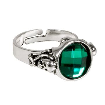 Ring med grøn sten - onesize