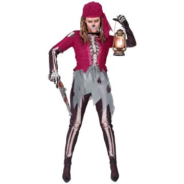 Zombiepirat kostume til damer