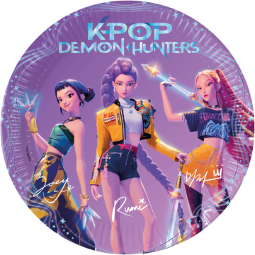 K-Pop Demon Hunters paptallerkener 23 cm - 8x