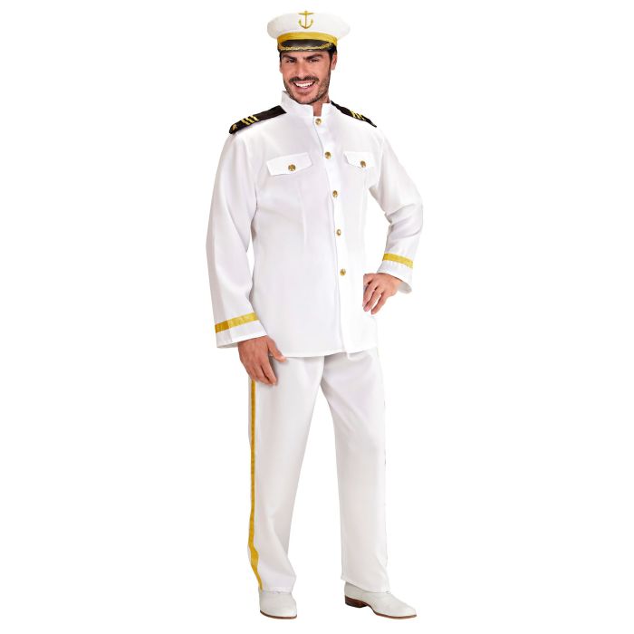 Kaptajnuniform med guldknapper