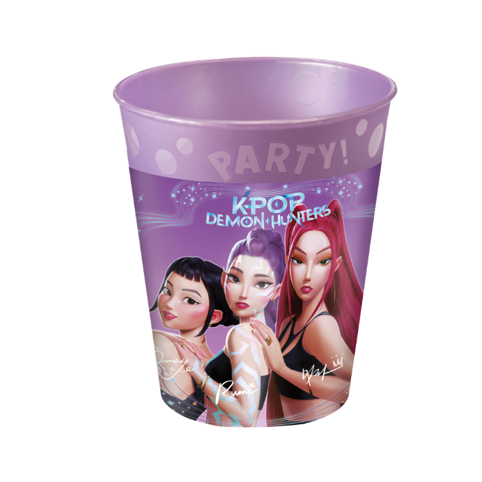 K-Pop Demon Hunters genanvendelige kopper 250 ml - 4x