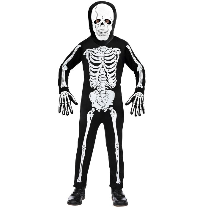Skelet kostume til drenge med maske