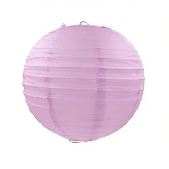 Pastel lilla papir lanterne 40 cm