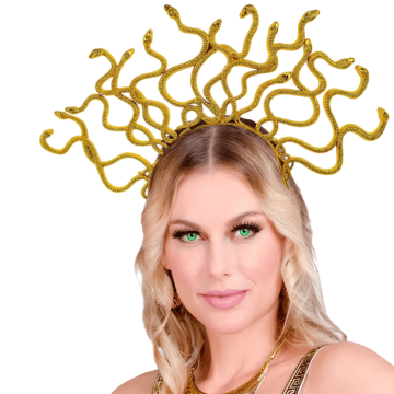 Medusa guld hårbøjle