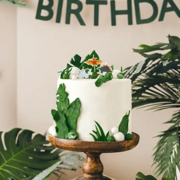 Kagelys med dinosaur motiv 3x - 3 cm