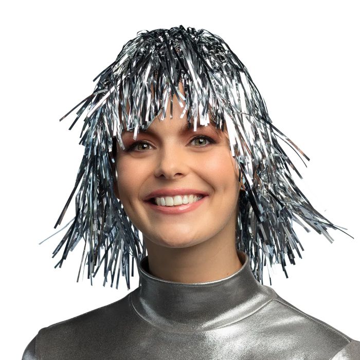 Paryk sølv glitter