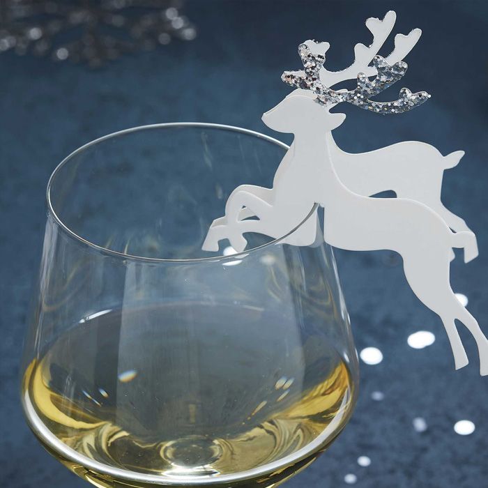 Rensdyr-glaspynt i pap 10x 