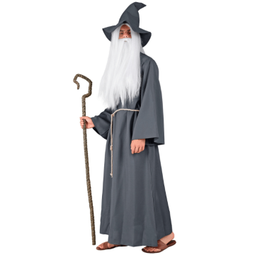 Troldmand kostume - 3 dele