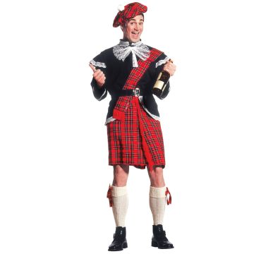 Skotsk kostume til herrer med kilt