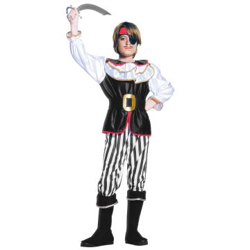 Sørøver kostume med øjenlap