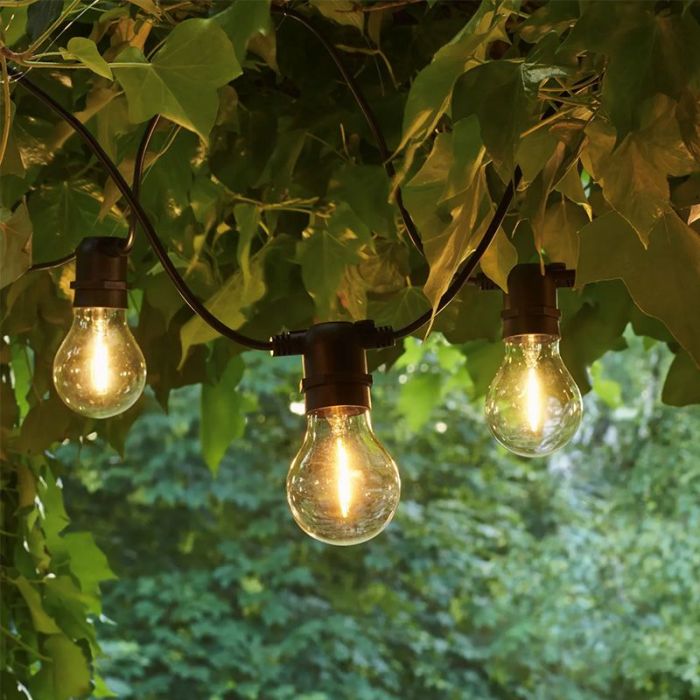 Lyskæde 9,5 meter inkl 10 store pærer