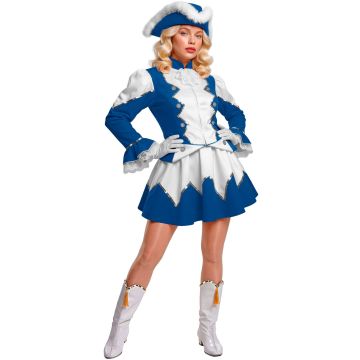Majorettekostume med jakke og hat