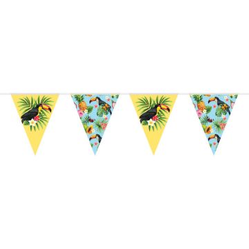 Tropisk Tukan Flagguirlande - 10 meter