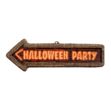 Neon Halloween Skilt - 56 x 17 cm