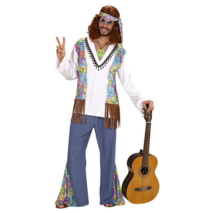 Woodstock hippie-kostume til herre
