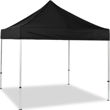 Udendørs stærk pavillon 3x3 m sort - 19,5 kg 