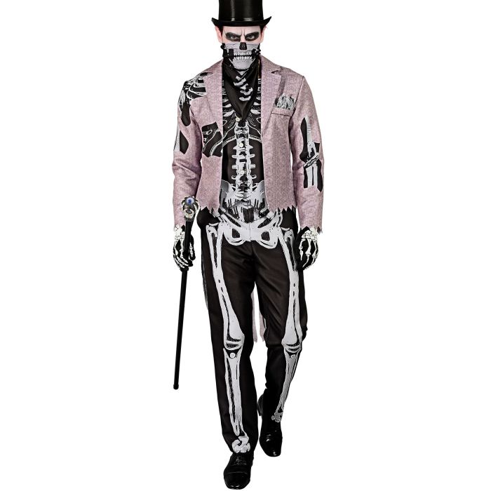 Skeletbrudgom kostume til mænd