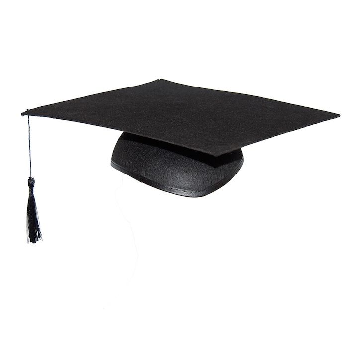 Amerikansk eksamenshat og studenterhue 