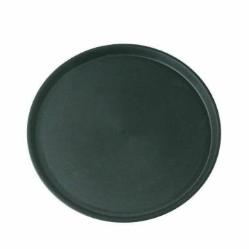 Rund brun dekorations bakke - Ø28 cm