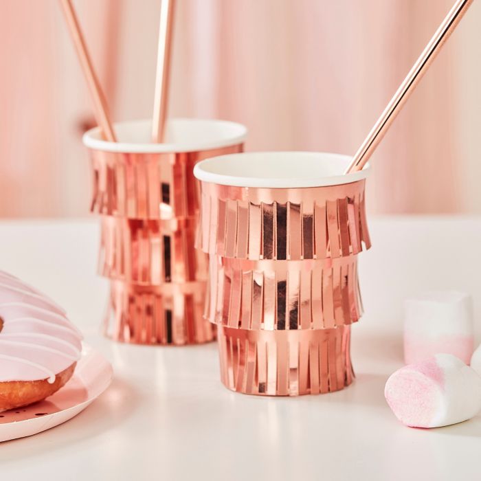 Frynse Krus i Rose Gold 8x - 265 ml