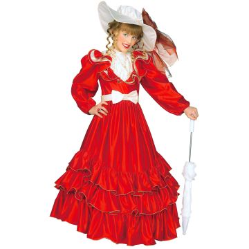Victoriansk pigekostume med hat