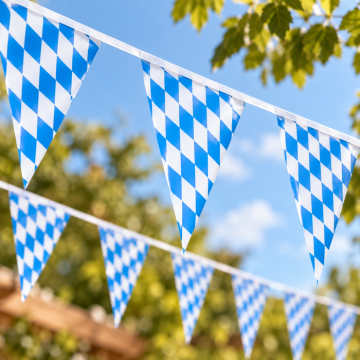 Oktoberfest flagguirlande - 10 meter