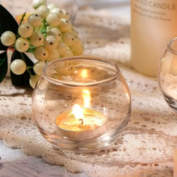 Fyrfadsstage klar - 7x6 cm