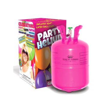 Helium til 50 balloner - 370 liter Stor