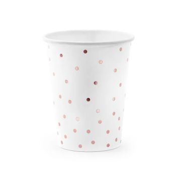 Papkrus med Polkaprikker 6x - 260 ml