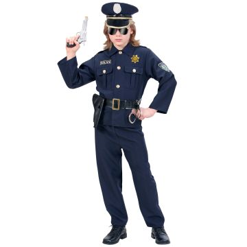 Politimand kostume til drenge