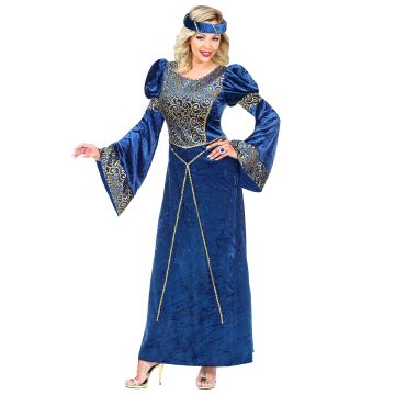 Renæssancedame kostume med hovedpynt