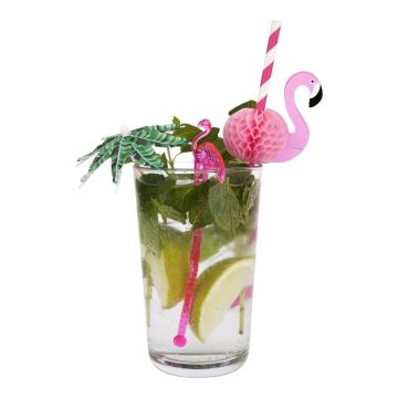Flamingo drinkspinde 20x