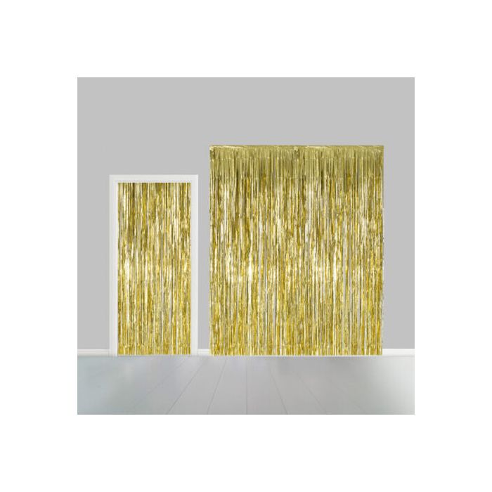 Guld Glimmerforhæng 100 x 240 cm 
