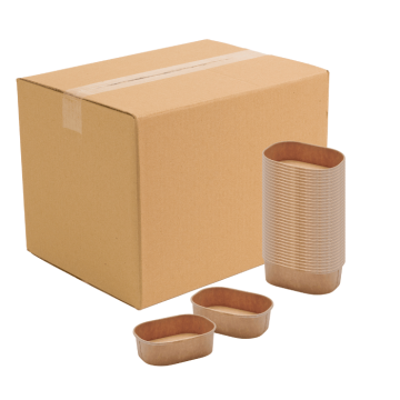 150 ml pap skål 500x engangs rektangulær