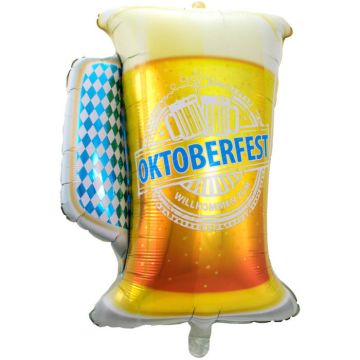 Oktoberfest ølkrus Folieballon - 60x80 cm