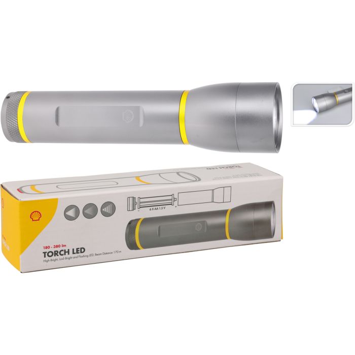 LED-lommelygte i aluminium med 3 lystilstande