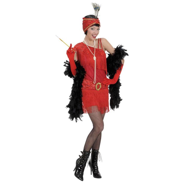 1920'er flapper kostume med hovedpynt