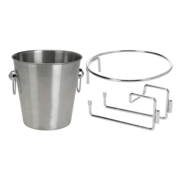 Champagnekøler m. holder til bordet - 20x20 cm